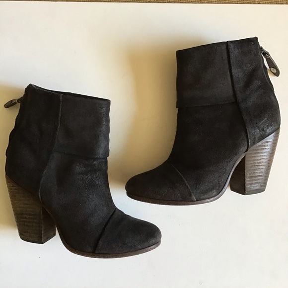 Rag & Bone Black High Heeled Ankle Boots (Size 5) - Picture 2 of 6